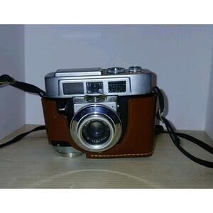 Kodak Automatic 35 Film Camera 44mm f/2.8 Ektanar Lens With Case Vintage